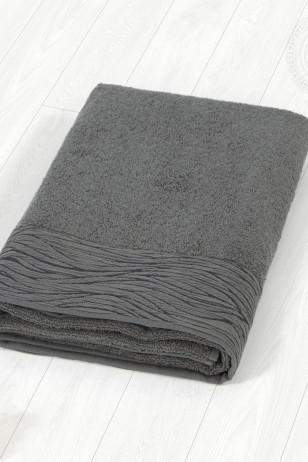 Модерн полотенце махровое (Турция) графит ПММ.70.140 (Ар)