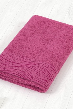 Модерн полотенце махровое (Турция) малиновый ПММ.70.140 (Ар)