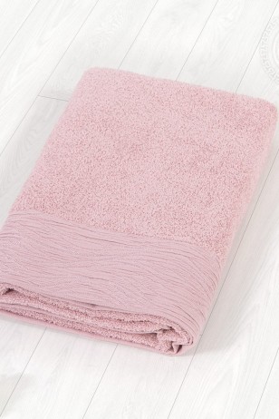 Модерн полотенце махровое (Турция) пудровый ПММ.70.140 (Ар)
