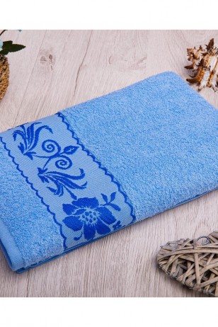 Прованс полотенце махровое (Турция) голубой ПМ.70.140 (Ар)