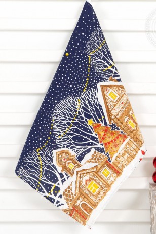 Полотенце кухонное из рогожки Полночь пкр.50.70 (Ар)