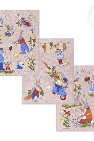 Набор полотенец из рогожки Морковкино 2Н_ПКР.45.60 (Ар)